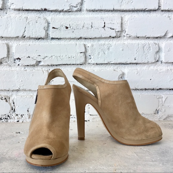 MICHAEL Michael Kors Shoes - MICHAEL Michael Kors Leather Slingback Booties